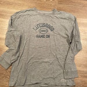Life is Good grey long sleeve Tee